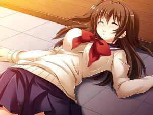 セーラー服のヒロインを体の自由を奪って犯すスマホエロゲーム